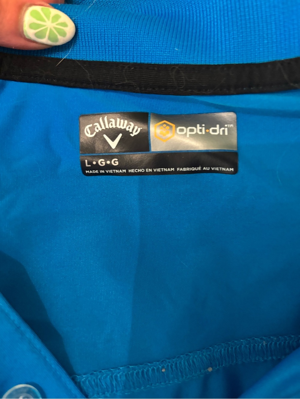 Callaway Men's Polo in Bright Teal Blue - Picture 2 of 2